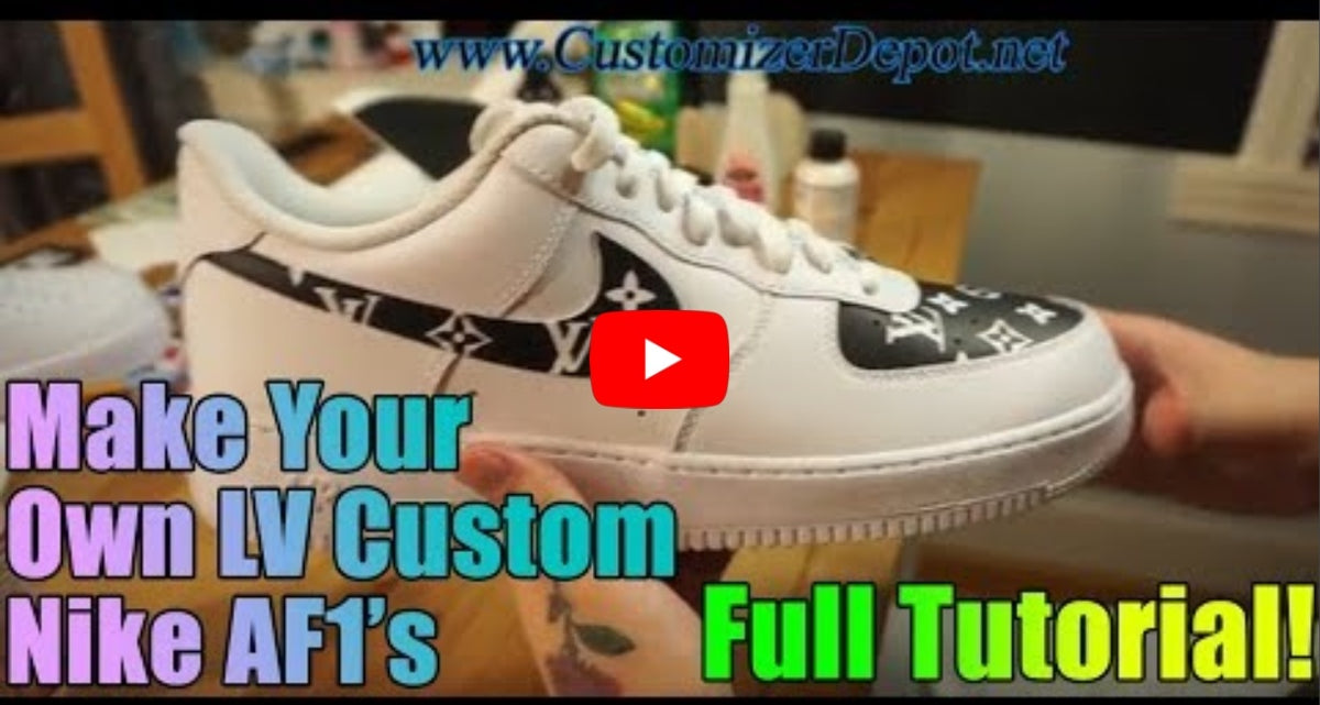 Customising Air Force 1  How to make custom Louis Vuitton Air Force 1 