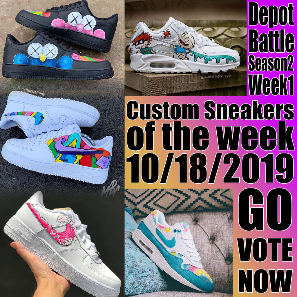Custom Sneaker of the Week 10/18/2019 DEPOT BATTLE
